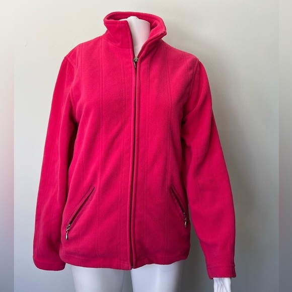 Jane Ashley Tops - Jane Ashley - Womens Pink Zip Up Sweater Sz SM